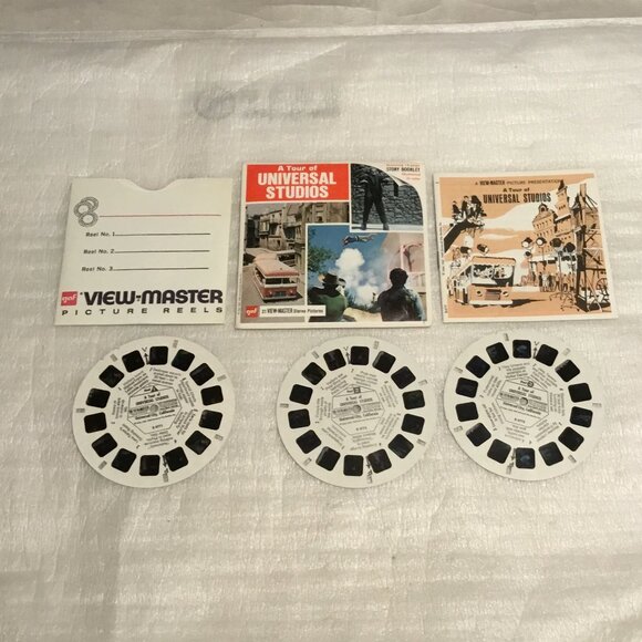 2 View Master 3-reel packets of Universal Studios 1969 & 1974 w/ booklets - Picture 8 of 15